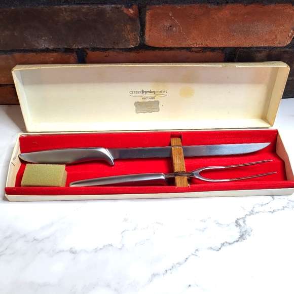 Gerber Kitchen Vintage Gerber Legendary Blades Kings Arms Carving